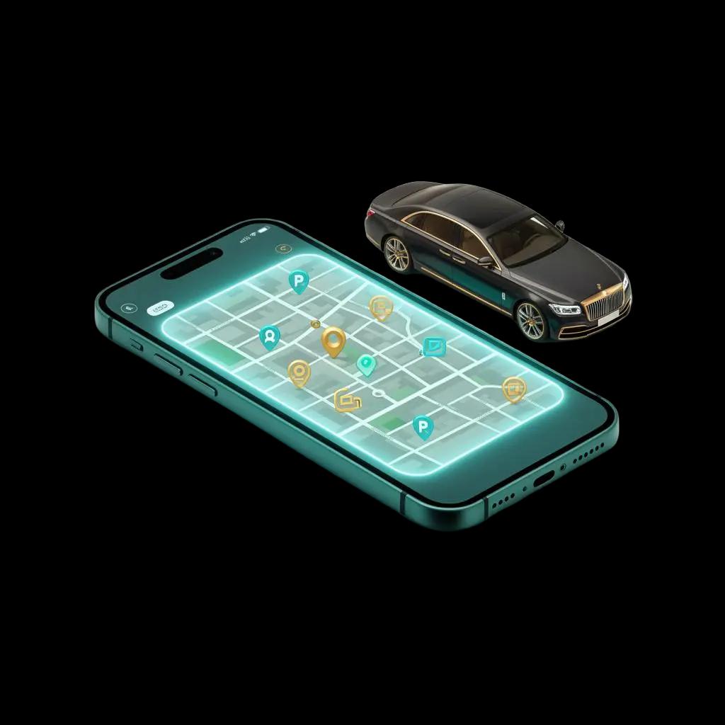 Parking 4 You airport parking service illustration